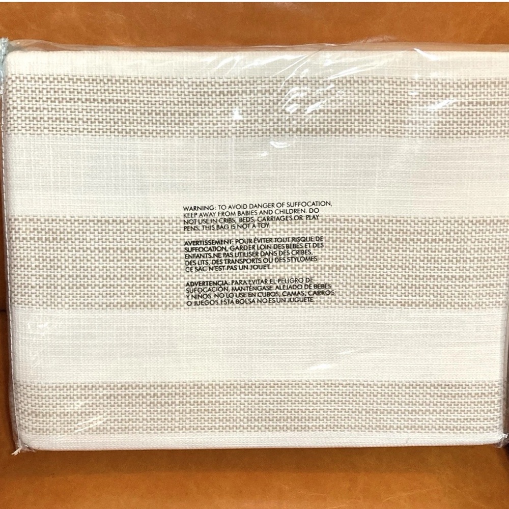 Beddys Hayden Full Size Duvet. Ivory & Hazelnut Striped. Woven Cotton. New. - Picture 2 of 12